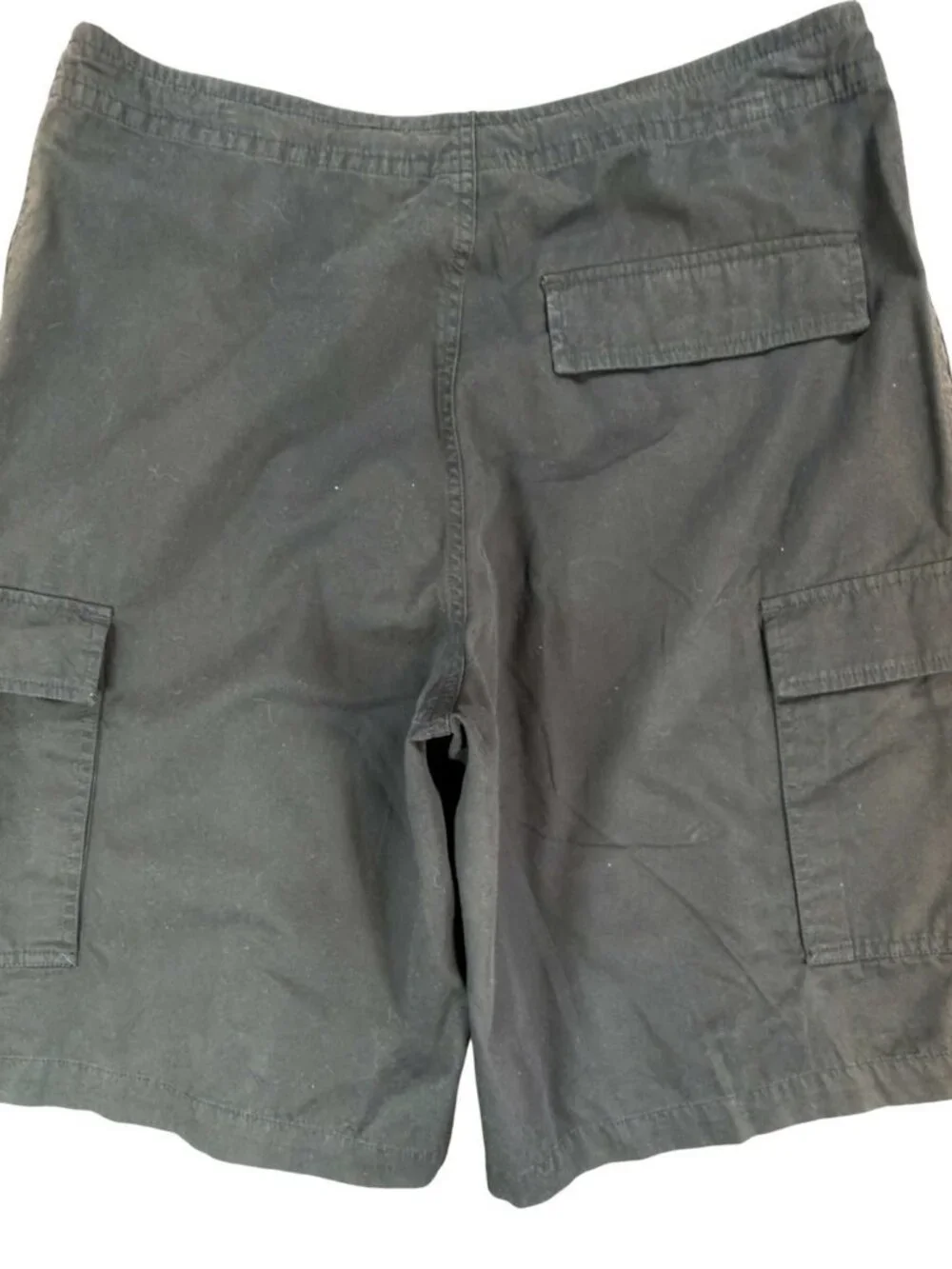 Nike Men's Black Cargo Shorts Vintage 2005 Cotton Tactical Utility
